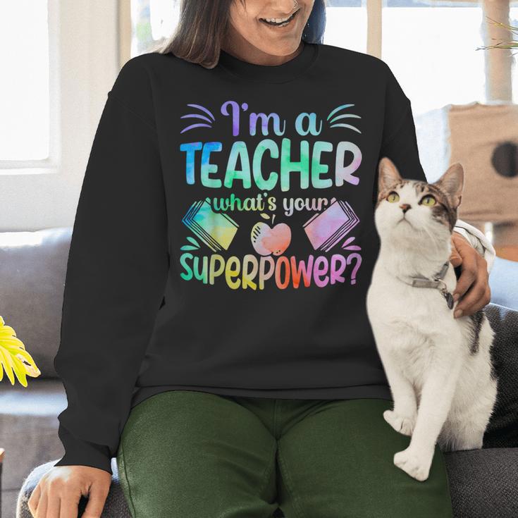 Im A Teacher Whats Your Superpower Teaching Professional Women Crewneck Sweatshirt, gift for family, gift for coworker Im A Teacher Whats Your Superpower Teaching Professional Women Crewneck Sweatshirt, gift for family, gift for coworker