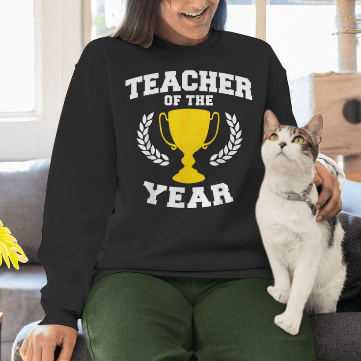 Teacher Of The Year For Men Women Women Crewneck Sweatshirt, gift for family, gift for coworker Teacher Of The Year For Men Women Women Crewneck Sweatshirt, gift for family, gift for coworker