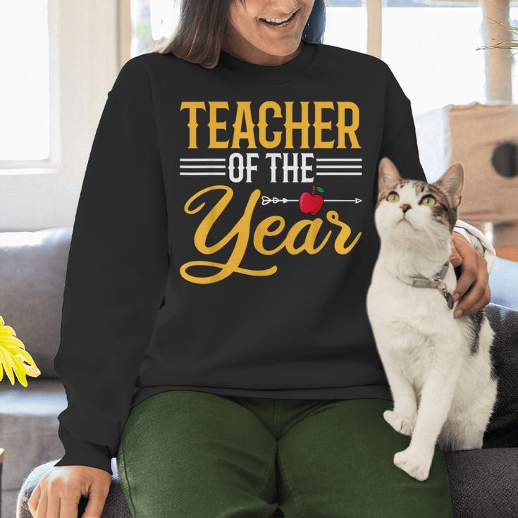 Teacher Of The Year Men Women Teachers Women Crewneck Sweatshirt, gift for family, gift for coworker