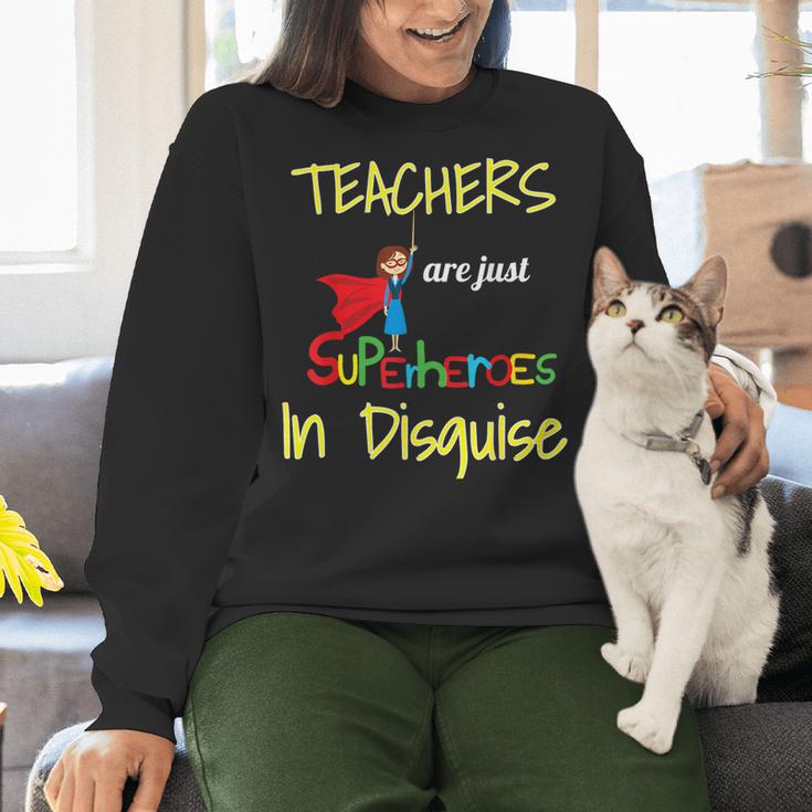 Teachers Are Superheroes First Day School T-Shirt Women Crewneck Sweatshirt, gift for family, gift for coworker Teachers Are Superheroes First Day School T-Shirt Women Crewneck Sweatshirt, gift for family, gift for coworker