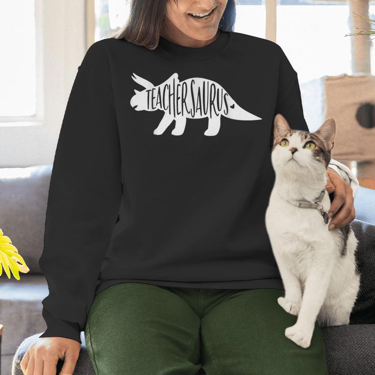 Teachersaurus Like A Normal Teacher Awesome Dinosaur Teacher Men Women Girls Kids Women Crewneck Sweatshirt, gift for family, gift for coworker Teachersaurus Like A Normal Teacher Awesome Dinosaur Teacher Men Women Girls Kids Women Crewneck Sweatshirt, gift for family, gift for coworker
