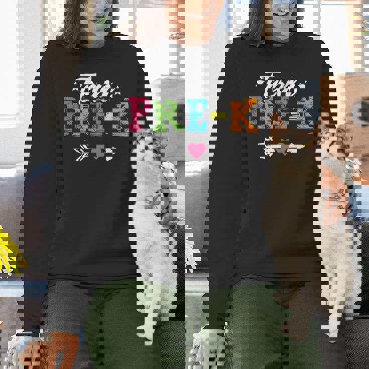 Team Pre-K Shirt PreSchool Teacher Student Back To School Women Crewneck Sweatshirt, gift for family, gift for coworker