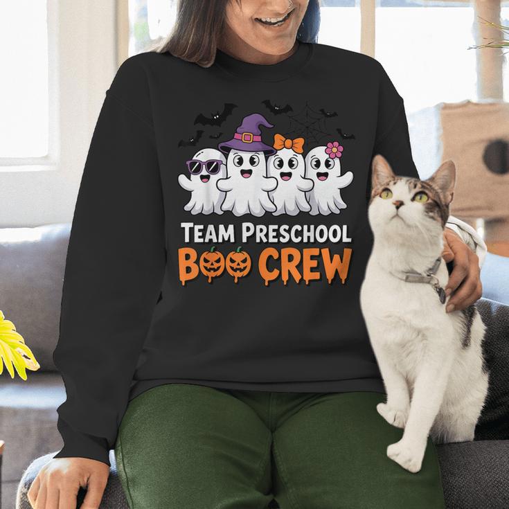 Team Preschool Boo Crew Halloween Teacher Student Costume Women Crewneck Sweatshirt, gift for family, gift for coworker Team Preschool Boo Crew Halloween Teacher Student Costume Women Crewneck Sweatshirt, gift for family, gift for coworker