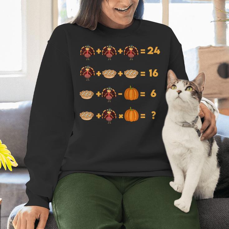 Thanksgiving Order Of Operations Turkey Quiz Math Teacher Women Crewneck Sweatshirt, gift for family, gift for coworker Thanksgiving Order Of Operations Turkey Quiz Math Teacher Women Crewneck Sweatshirt, gift for family, gift for coworker