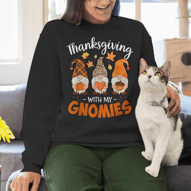 Thanksgiving Shirts For Women With My Gnomies Teachers Gnome Women Crewneck Sweatshirt, gift for family, gift for coworker Thanksgiving Shirts For Women With My Gnomies Teachers Gnome Women Crewneck Sweatshirt, gift for family, gift for coworker
