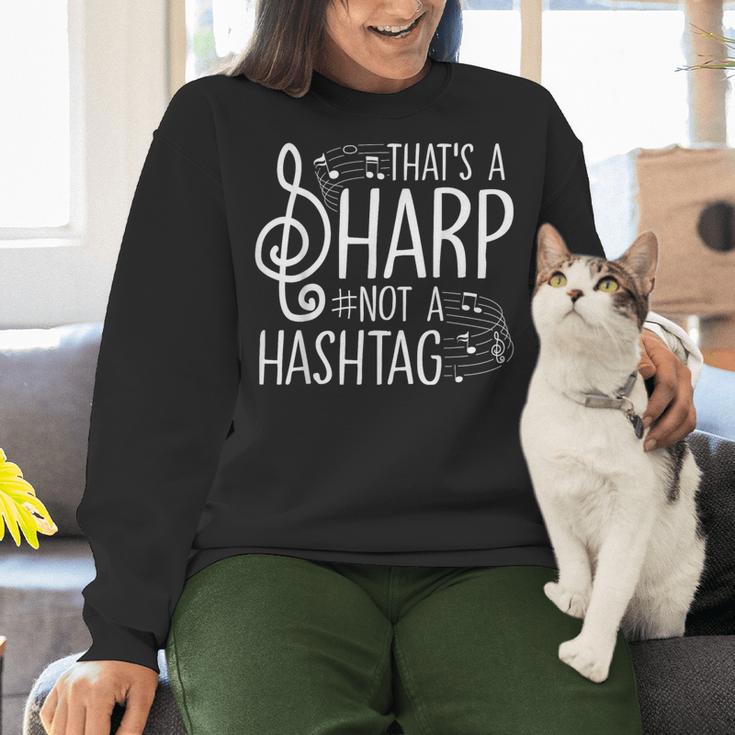 That's a Sharp Not a Hashtag Music Teacher Musicians Women Crewneck Sweatshirt, gift for family, gift for coworker That's a Sharp Not a Hashtag Music Teacher Musicians Women Crewneck Sweatshirt, gift for family, gift for coworker