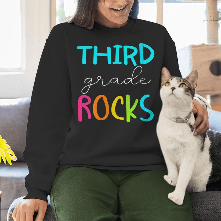 Third Grade Rocks Shirt Team 3rd Grade Teacher Women Crewneck Sweatshirt, gift for family, gift for coworker Third Grade Rocks Shirt Team 3rd Grade Teacher Women Crewneck Sweatshirt, gift for family, gift for coworker