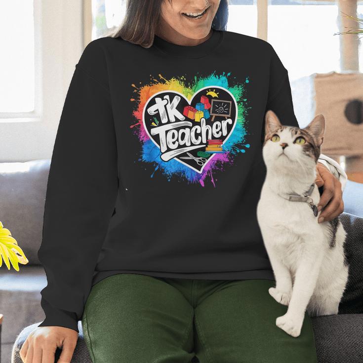 TK Teacher Transitional Kindergarten Heart Back To School Women Crewneck Sweatshirt, gift for family, gift for coworker TK Teacher Transitional Kindergarten Heart Back To School Women Crewneck Sweatshirt, gift for family, gift for coworker