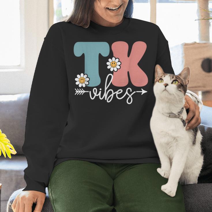 TK Vibes Back To School Teachers Students TK Team Women Crewneck Sweatshirt, gift for family, gift for coworker