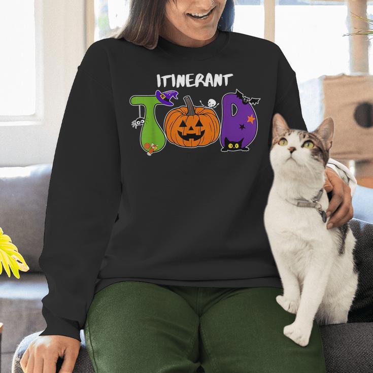 TOD Itinerant Teacher Of The Deaf Halloween ASL Interpreters Women Crewneck Sweatshirt, gift for family, gift for coworker TOD Itinerant Teacher Of The Deaf Halloween ASL Interpreters Women Crewneck Sweatshirt, gift for family, gift for coworker