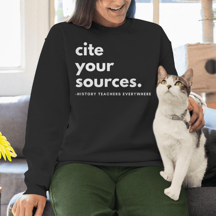 History Teacher Cite Your Sources Women Crewneck Sweatshirt, History Teacher Sweatshirts, gift for family, gift for coworker History Teacher Cite Your Sources Women Crewneck Sweatshirt, History Teacher Sweatshirts, gift for family, gift for coworker