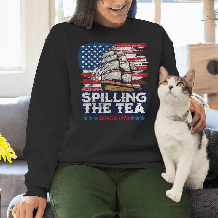 US History Teacher Boston Spilling The Tea Since 1773 Women Crewneck Sweatshirt, History Teacher Sweatshirts, gift for family, gift for coworker US History Teacher Boston Spilling The Tea Since 1773 Women Crewneck Sweatshirt, History Teacher Sweatshirts, gift for family, gift for coworker