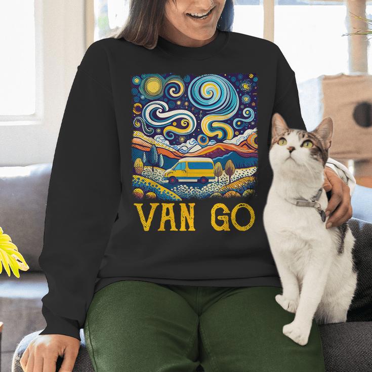 Van Go Vanlife Accessories Artist Art Teacher Women Crewneck Sweatshirt, gift for family, gift for coworker