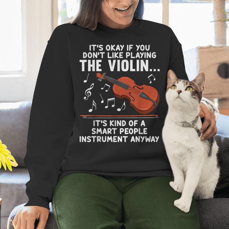 Violin Player Costume For Men Women Violin Teacher Violinist Women Crewneck Sweatshirt, gift for family, gift for coworker