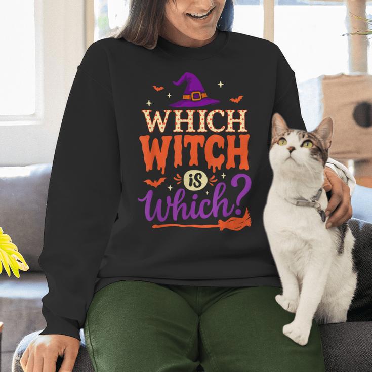 Which Witch Is Which Halloween For Women Men English Teacher Women Crewneck Sweatshirt, English Teacher Sweatshirts, gift for family, gift for coworker