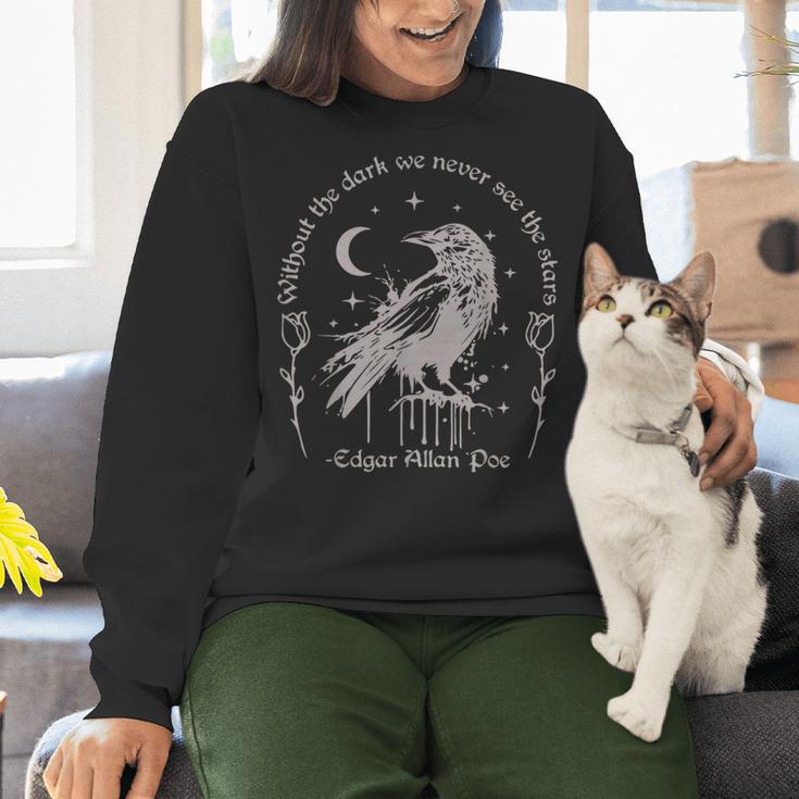Without The Dark We Never See The Stars Teacher Women Crewneck Sweatshirt, gift for family, gift for coworker Without The Dark We Never See The Stars Teacher Women Crewneck Sweatshirt, gift for family, gift for coworker