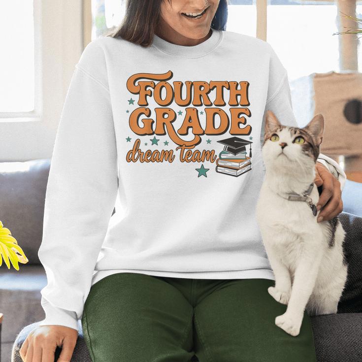 4th Grade Back To School Fourth Grade Dream Team Teacher Women Crewneck Sweatshirt, 4th Grade Teacher Sweatshirts, gift for family, gift for coworker 4th Grade Back To School Fourth Grade Dream Team Teacher Women Crewneck Sweatshirt, 4th Grade Teacher Sweatshirts, gift for family, gift for coworker