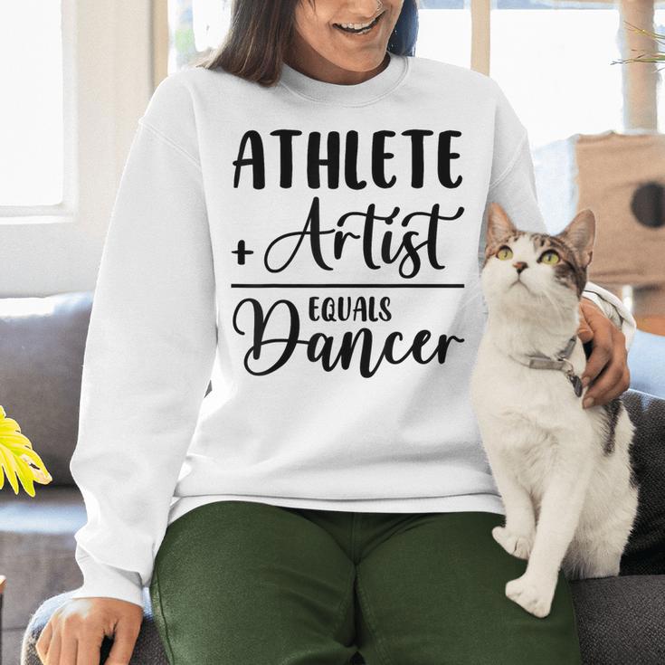 Athlete Plus Artist Equals Dancer Ballerina Teacher Student For Men Women Kids Women Crewneck Sweatshirt, gift for family, gift for coworker