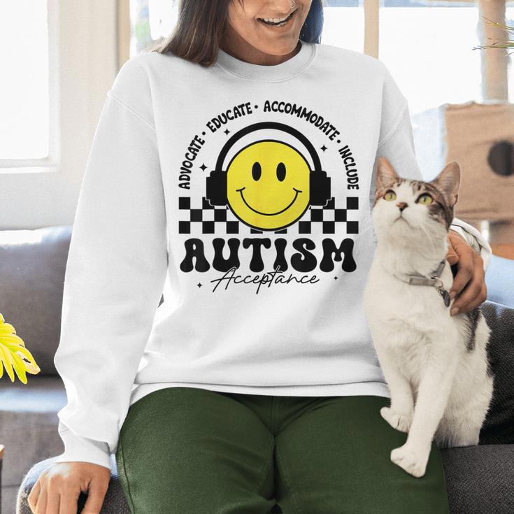 Autism Awareness Acceptance Special Education Teacher Kids Women Crewneck Sweatshirt, gift for family, gift for coworker