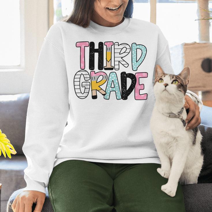 Back To School Third Grade Teacher First Day Of 3rd Grade Women Crewneck Sweatshirt, First Grade Teacher Sweatshirts, gift for family, gift for coworker Back To School Third Grade Teacher First Day Of 3rd Grade Women Crewneck Sweatshirt, First Grade Teacher Sweatshirts, gift for family, gift for coworker