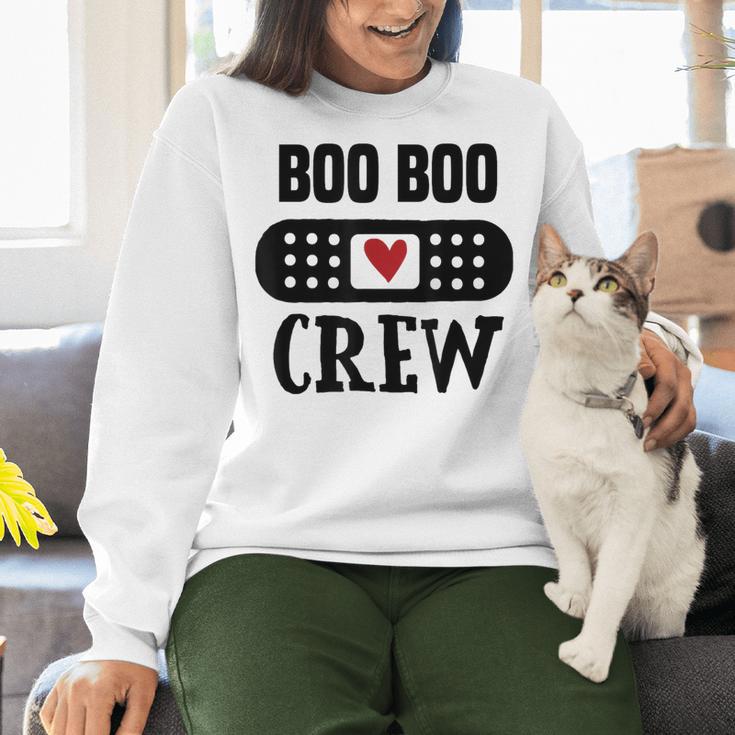Boo Boo Crew First Aid School Nurse Day Care Teacher Women Crewneck Sweatshirt, gift for family, gift for coworker Boo Boo Crew First Aid School Nurse Day Care Teacher Women Crewneck Sweatshirt, gift for family, gift for coworker