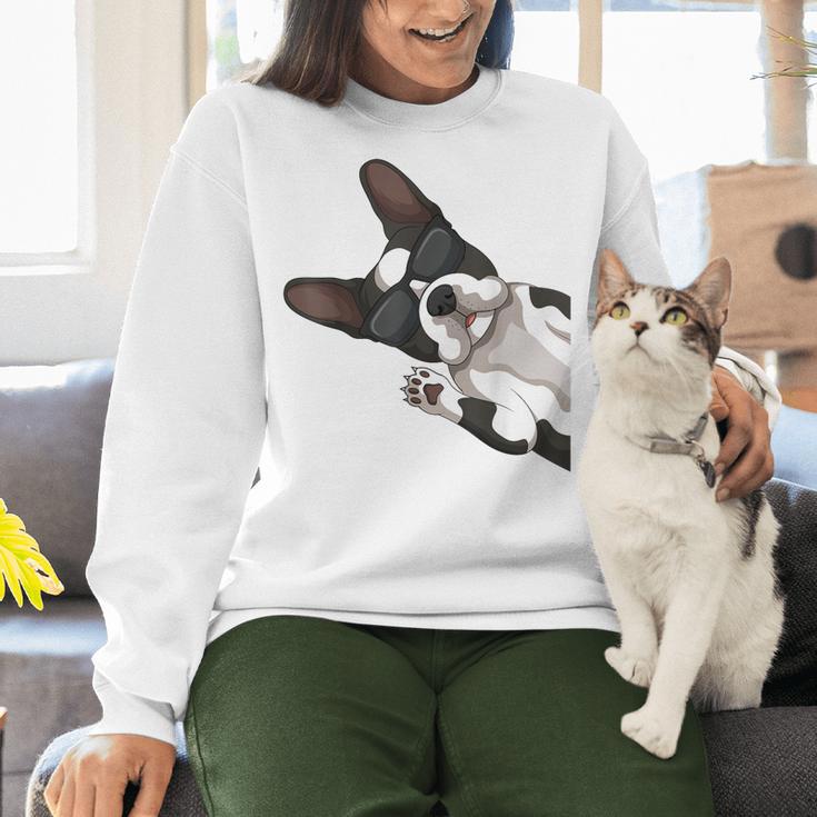 Boston Terrier Bostie Dog Kids Men Women Crewneck Sweatshirt, gift for family, gift for coworker
