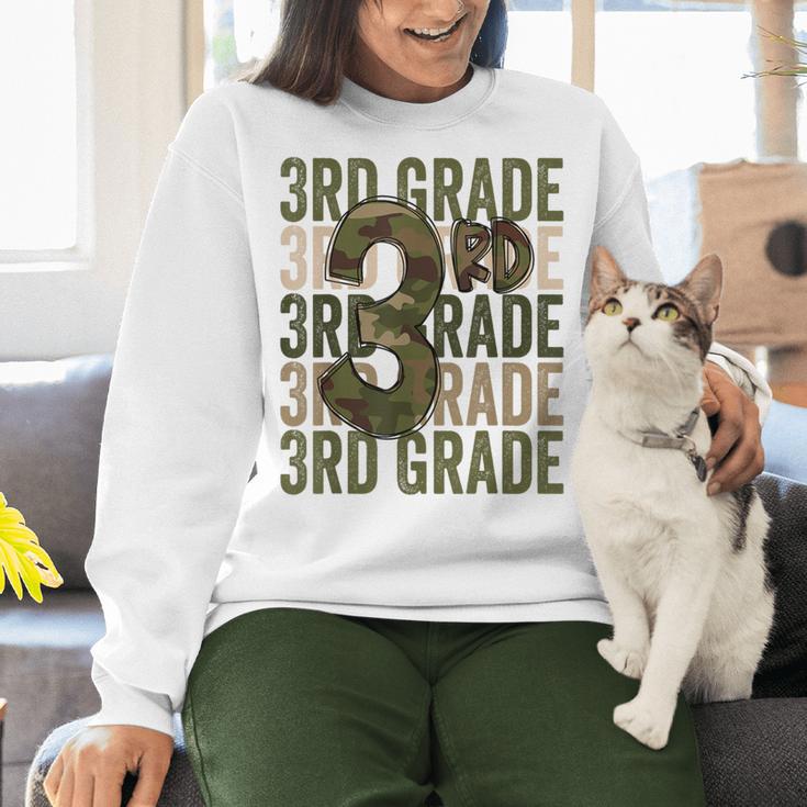 Camo Team 3rd Grade Squad Back To School Teacher Kids Boys Women Crewneck Sweatshirt, gift for family, gift for coworker Camo Team 3rd Grade Squad Back To School Teacher Kids Boys Women Crewneck Sweatshirt, gift for family, gift for coworker