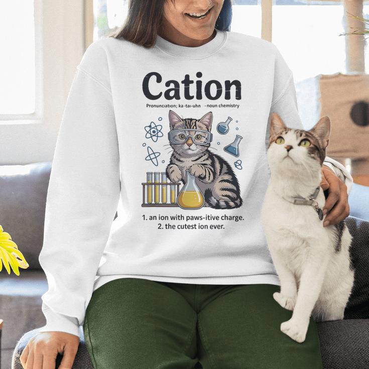 Cation Shirt Cat Science Chemistry Teacher Chemist Pun Women Crewneck Sweatshirt, Science Teacher Sweatshirts, gift for family, gift for coworker Cation Shirt Cat Science Chemistry Teacher Chemist Pun Women Crewneck Sweatshirt, Science Teacher Sweatshirts, gift for family, gift for coworker