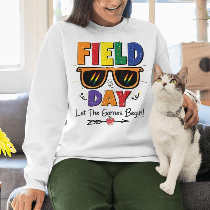 Field Day 2025 Let The Games Begin Kids Boys Girls Teachers Women Crewneck Sweatshirt, gift for family, gift for coworker Field Day 2025 Let The Games Begin Kids Boys Girls Teachers Women Crewneck Sweatshirt, gift for family, gift for coworker