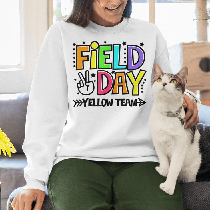 Field Day Yellow Team For Teacher Kids Field Day Games Women Crewneck Sweatshirt, gift for family, gift for coworker Field Day Yellow Team For Teacher Kids Field Day Games Women Crewneck Sweatshirt, gift for family, gift for coworker