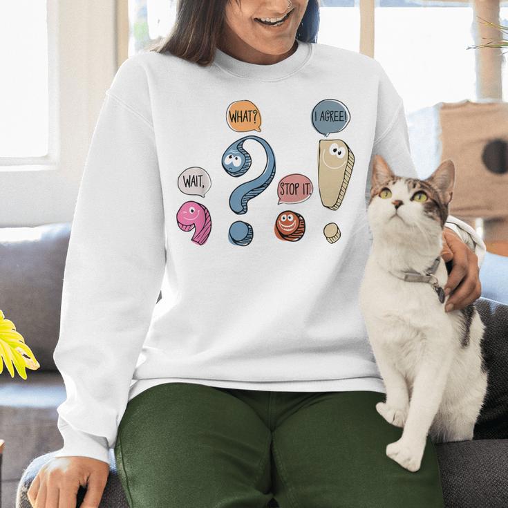 Grammar Teacher Punctuation For English Teacher Men Women Women Crewneck Sweatshirt, English Teacher Sweatshirts, gift for family, gift for coworker Grammar Teacher Punctuation For English Teacher Men Women Women Crewneck Sweatshirt, English Teacher Sweatshirts, gift for family, gift for coworker