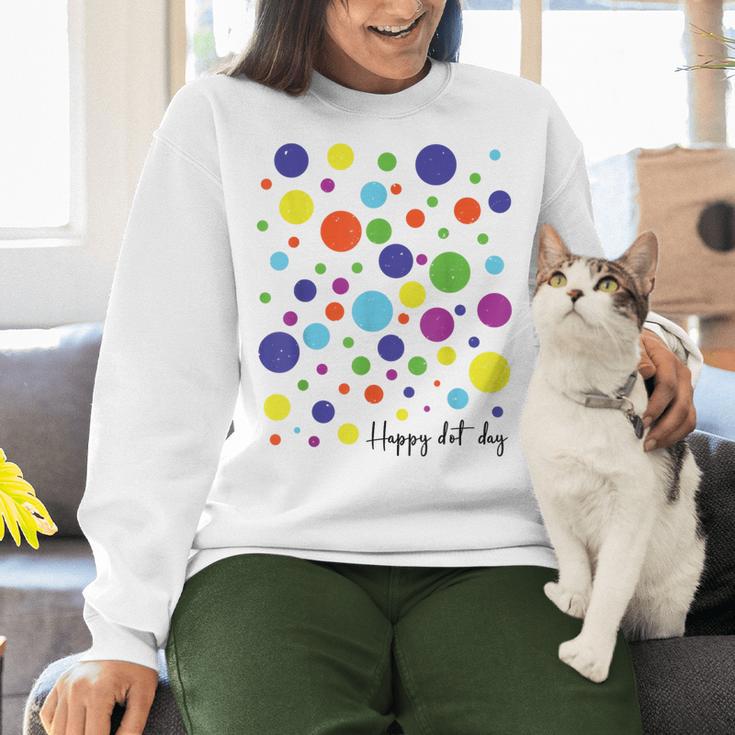 Happy Dot Day 2025 Polka Dot Boys Girls Kids Teacher Dot Day Women Crewneck Sweatshirt, gift for family, gift for coworker