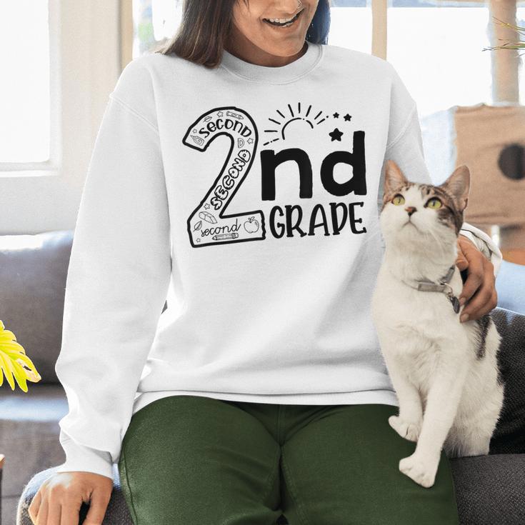 Hello On To 2nd Grade Teachers Boys And Team Secound Grade Women Crewneck Sweatshirt, gift for family, gift for coworker