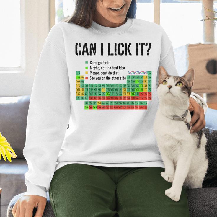 Can I Lick It Periodic Table Chart Science Teacher Women Crewneck Sweatshirt, Science Teacher Sweatshirts, gift for family, gift for coworker Can I Lick It Periodic Table Chart Science Teacher Women Crewneck Sweatshirt, Science Teacher Sweatshirts, gift for family, gift for coworker