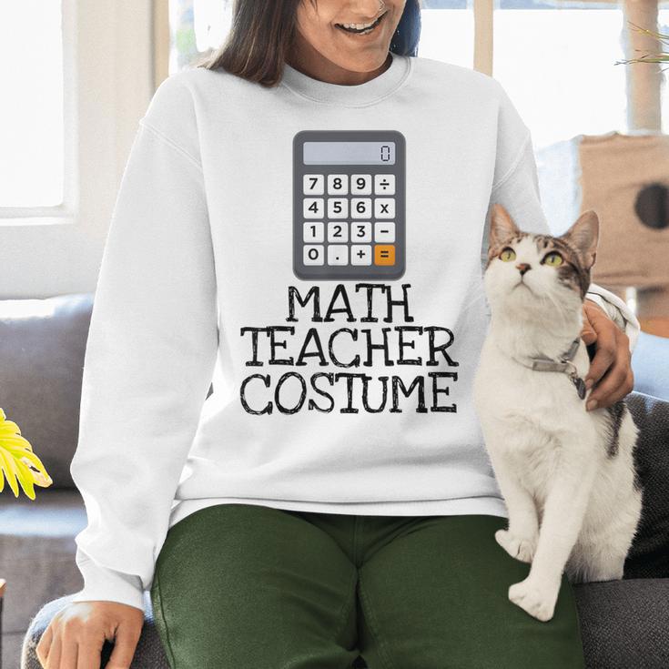 Math Teacher Costume Tshirt Halloween High School Calculator Women Crewneck Sweatshirt, gift for family, gift for coworker Math Teacher Costume Tshirt Halloween High School Calculator Women Crewneck Sweatshirt, gift for family, gift for coworker
