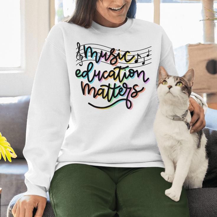 Music Education Matters Music Teacher Appreciation Women Women Crewneck Sweatshirt, gift for family, gift for coworker Music Education Matters Music Teacher Appreciation Women Women Crewneck Sweatshirt, gift for family, gift for coworker