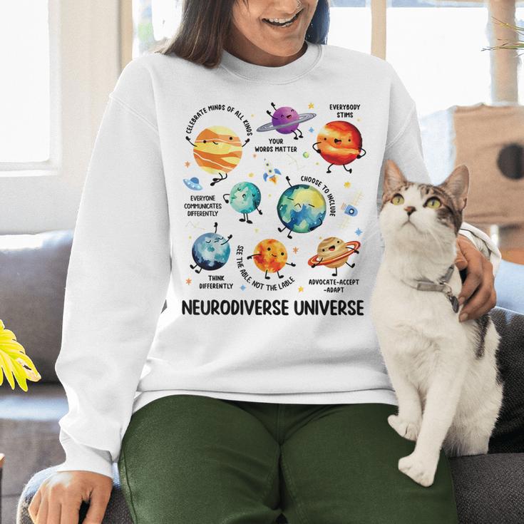 Neurodiverse Universe Space Planet Special Education Teacher Women Crewneck Sweatshirt, gift for family, gift for coworker Neurodiverse Universe Space Planet Special Education Teacher Women Crewneck Sweatshirt, gift for family, gift for coworker