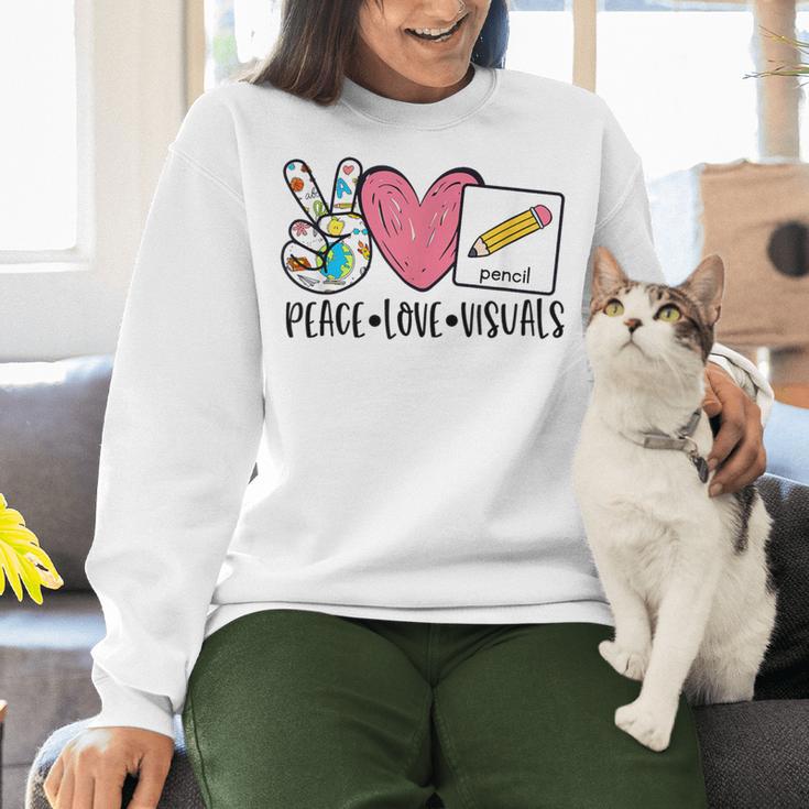 Peace Love Visuals Special Education Teacher Dream Team Women Crewneck Sweatshirt, gift for family, gift for coworker Peace Love Visuals Special Education Teacher Dream Team Women Crewneck Sweatshirt, gift for family, gift for coworker