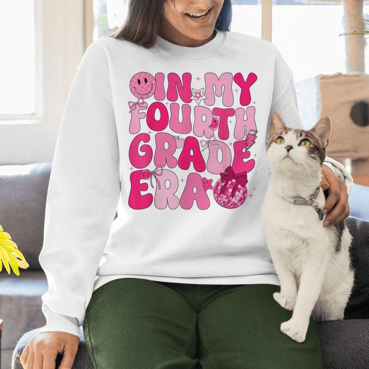 Pink Fourth Grade Era 4th Back To School Grade Teacher Women Crewneck Sweatshirt, 4th Grade Teacher Sweatshirts, gift for family, gift for coworker Pink Fourth Grade Era 4th Back To School Grade Teacher Women Crewneck Sweatshirt, 4th Grade Teacher Sweatshirts, gift for family, gift for coworker