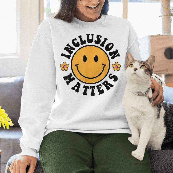 Special Education Teacher Autism Awareness Inclusion Matters Women Crewneck Sweatshirt, gift for family, gift for coworker Special Education Teacher Autism Awareness Inclusion Matters Women Crewneck Sweatshirt, gift for family, gift for coworker