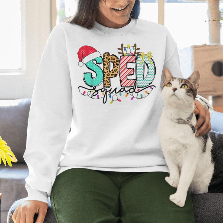 SPED Squad Special Education Teacher Autism Christmas Women Women Crewneck Sweatshirt, gift for family, gift for coworker SPED Squad Special Education Teacher Autism Christmas Women Women Crewneck Sweatshirt, gift for family, gift for coworker
