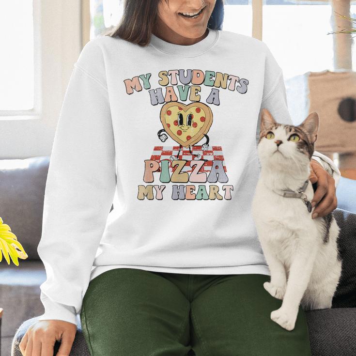 My Students Have A Pizza-My-Heart Valentines Day Teacher Women Crewneck Sweatshirt, gift for family, gift for coworker My Students Have A Pizza-My-Heart Valentines Day Teacher Women Crewneck Sweatshirt, gift for family, gift for coworker