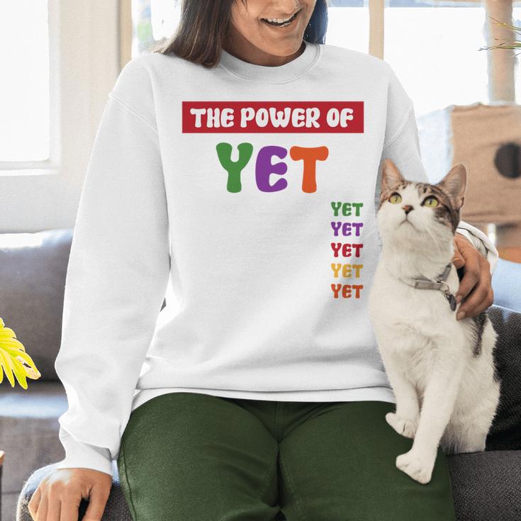 Teacher Growth Mindset Power Of Yet Women Crewneck Sweatshirt, gift for family, gift for coworker Teacher Growth Mindset Power Of Yet Women Crewneck Sweatshirt, gift for family, gift for coworker