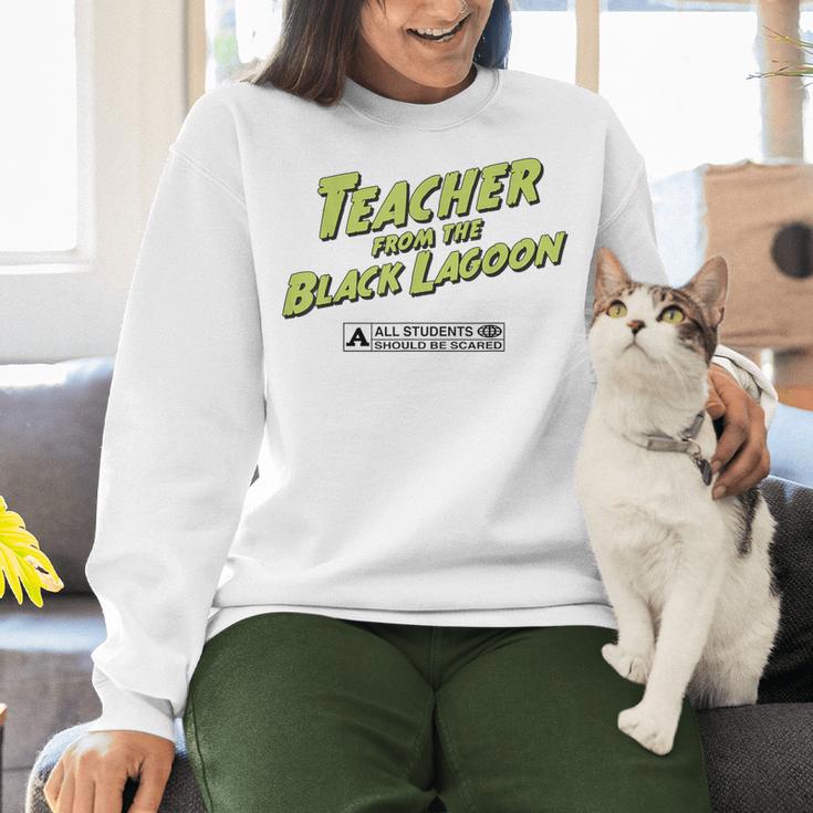 Teacher Halloween Tshirt Teacher From The Lagoon Men Women Women Crewneck Sweatshirt, gift for family, gift for coworker Teacher Halloween Tshirt Teacher From The Lagoon Men Women Women Crewneck Sweatshirt, gift for family, gift for coworker