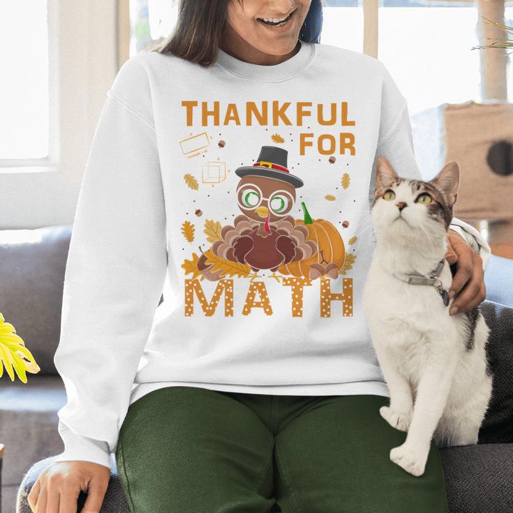 Thankful Math Turkey Teacher Happy Thanksgiving Women Crewneck Sweatshirt, gift for family, gift for coworker Thankful Math Turkey Teacher Happy Thanksgiving Women Crewneck Sweatshirt, gift for family, gift for coworker