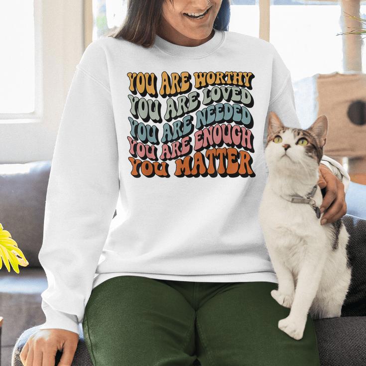 Unity Day Tee Orange Women Teacher You Matter Orange Be Kind Women Crewneck Sweatshirt, gift for family, gift for coworker