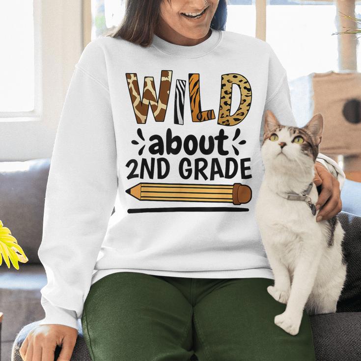 Wild About 2Nd Grade School Grade Teacher Women Crewneck Sweatshirt, 2nd Grade Teacher Sweatshirts, gift for family, gift for coworker Wild About 2Nd Grade School Grade Teacher Women Crewneck Sweatshirt, 2nd Grade Teacher Sweatshirts, gift for family, gift for coworker