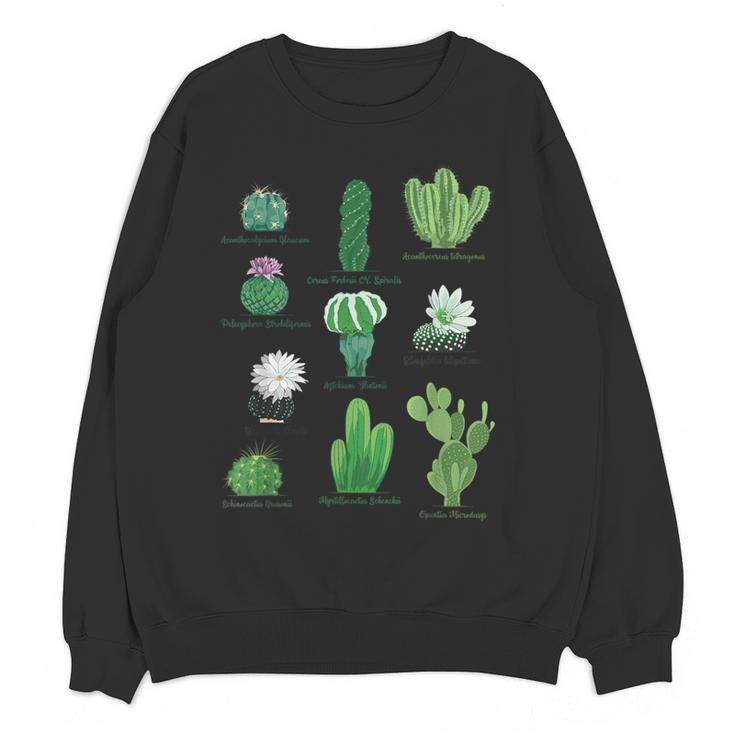 10 Types Of Cactus Succulent Teacher Chart Cactus Lover Tee Women Crewneck Sweatshirt, novelty gifts, funny gifts 10 Types Of Cactus Succulent Teacher Chart Cactus Lover Tee Women Crewneck Sweatshirt, novelty gifts, funny gifts