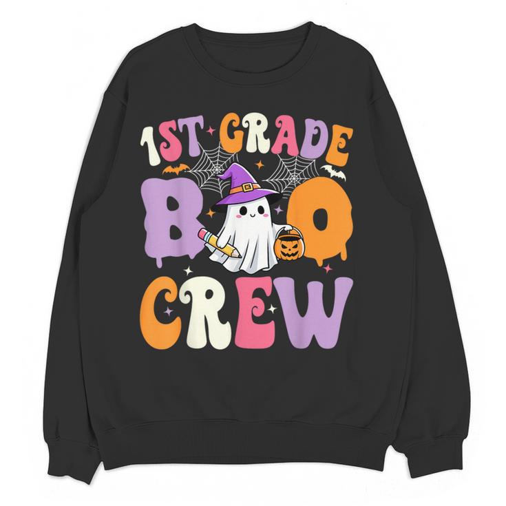 1st Grade Boo Crew Spooky First Grade Halloween Teacher Women Crewneck Sweatshirt, novelty gifts, funny gifts 1st Grade Boo Crew Spooky First Grade Halloween Teacher Women Crewneck Sweatshirt, novelty gifts, funny gifts