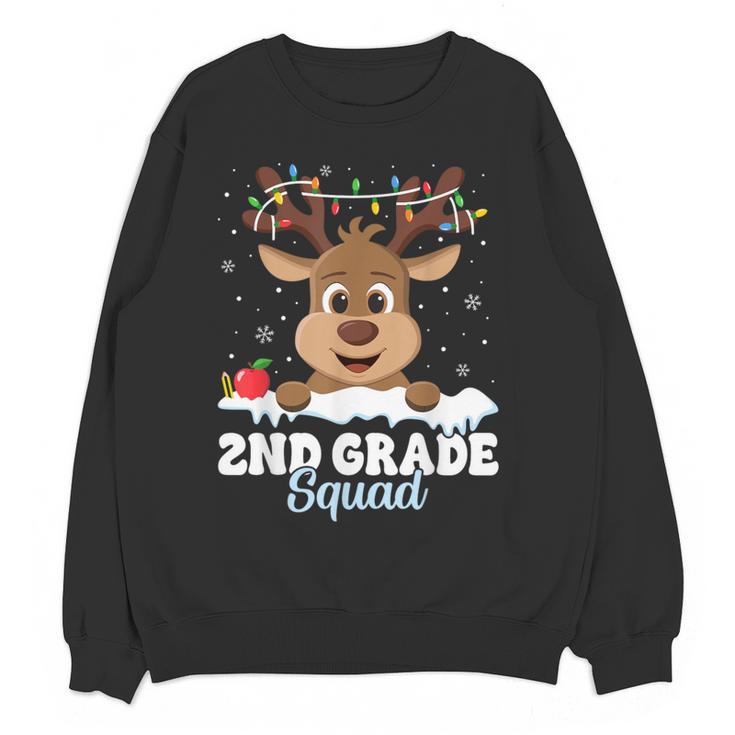 2nd Grade Teacher Christmas Second Grade Squad Reindeer Xmas For Men Women Kids Women Crewneck Sweatshirt, novelty gifts, funny gifts 2nd Grade Teacher Christmas Second Grade Squad Reindeer Xmas For Men Women Kids Women Crewneck Sweatshirt, novelty gifts, funny gifts